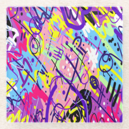 Breaking Free:抽象芸術・アート ガラスコースター