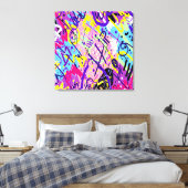 Breaking Free:抽象芸術・アート キャンバスプリント (インサイチュ (寝室))