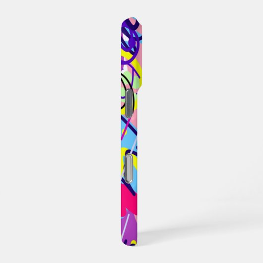 Breaking Free:抽象芸術・アート iPhoneケース (右側面)