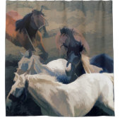 Breaking Free – 野生の馬 シャワーカーテン (正面)