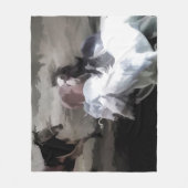 Breaking Free – 野生の馬 フリースブランケット (正面)