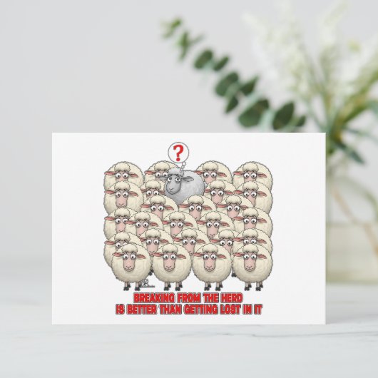 BREAKING FROM THE HERD IS BETTER THAN GETTING LOST 出欠カード (スタンド正面)