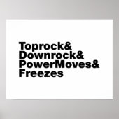 Breaking Moves (Breakdancing) ポスター (正面)