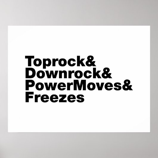 Breaking Moves (Breakdancing) ポスター (正面)