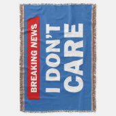 Breaking News スローブランケット (正面縦)