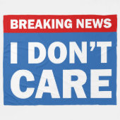 Breaking News フリースブランケット (正面(横))