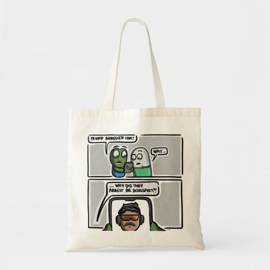 “Breaking News Confusion” Tote Bag トートバッグ (正面)
