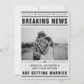 Breaking News Newspaper Template Photo Grunge (正面)