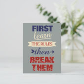 Breaking Rulesはがき ポストカード (スタンド正面)