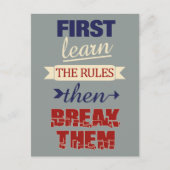 Breaking Rulesはがき ポストカード (正面)