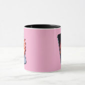 Breaking Screen Heart Optical Illusion Mug Design マグカップ (中央)