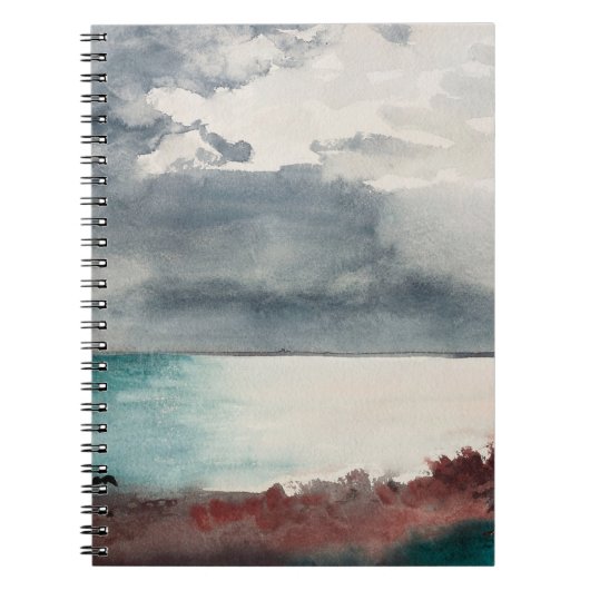 Breaking Storm, Coast of Maine by Winslow Homer ノートブック (正面)