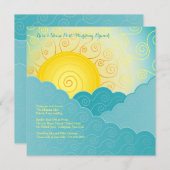 Breaking Sun Post 結婚's Brunch 招待状 (正面/裏面)