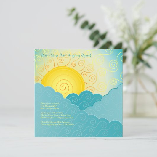 Breaking Sun Post 結婚's Brunch 招待状 (スタンド正面)