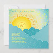 Breaking Sun Post 結婚's Brunch 招待状 (正面)