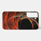 Breaking the Circle Vortex of Fire Abstract Art Samsung Galaxyケース (裏面横)