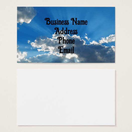 Breaking Through Cloud名刺 (正面&裏面)