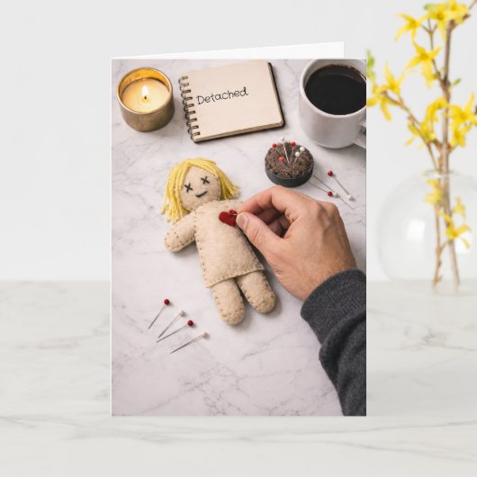 Breaking Up Is Hard To Do Detached Illustration カード (黄色い花)