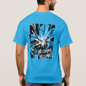 Breakthe System Punk No Chains No Limits Rebellion Tシャツ (裏面)