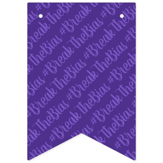 #BreakTheBias女国際的の日 バンティングフラッグ (第16の旗)