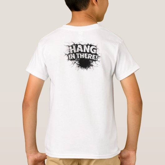 Breakthrough Panda – Cute 3D Wall Illusion Art Tシャツ (裏面)