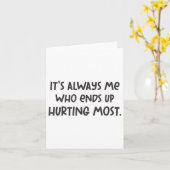 Breakupテーマの頭部が悲しいクールグラフィックの破損Lを傷つける カード (黄色い花)