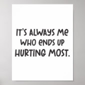 Breakupテーマの頭部が悲しいクールグラフィックの破損Lを傷つける ポスター (正面)