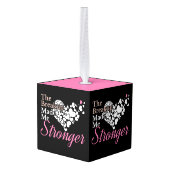 Breakup Made Me Strengther - Recovery Support キューブオーナメント (裏面アングル)