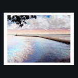 Breakwall ポスター<br><div class="desc">Enjoy this scenic overview of a breakwall which separates a Marquette,  Michigan harbor from Lake Superior.</div>