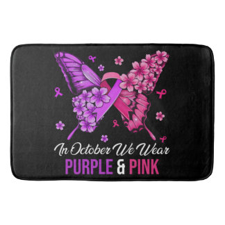 Breast Cancer and Domestic Violence Awareness バスマット