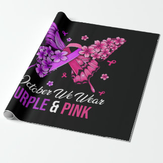 Breast Cancer and Domestic Violence Awareness ラッピングペーパー