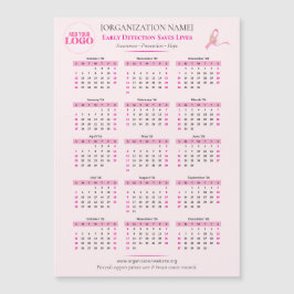 Breast Cancer Awareness 15-Month Ribbon Calendar