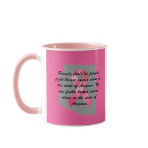 Breast Cancer Awareness in Arizona coffee mug 