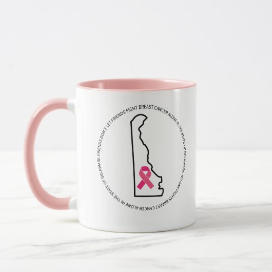 Breast Cancer Awareness in Delaware  マグカップ (左)
