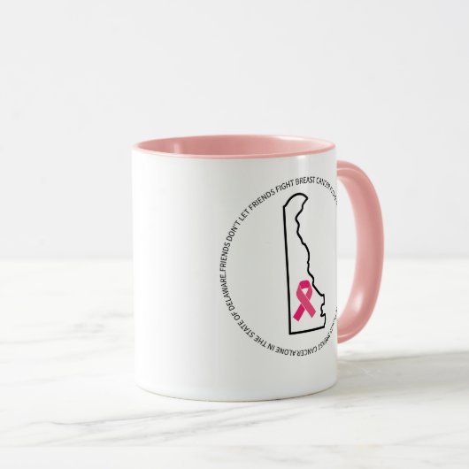 Breast Cancer Awareness in Delaware  マグカップ (正面右)