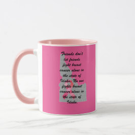 Breast Cancer Awareness in Idaho マグカップ