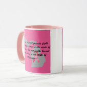 Breast Cancer Awareness in Michigan  マグカップ (正面左)