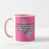 Breast Cancer Awareness in Texas  マグカップ (左)