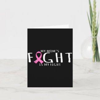 Breast cancer awareness - mom's fight is fight カード