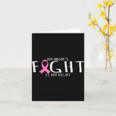 Breast cancer awareness - mom's fight is fight カード (黄色い花)