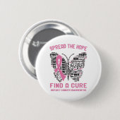 Breast Cancer Awareness Month Ribbon Gifts 缶バッジ (正面&裏面)