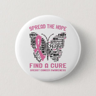 Breast Cancer Awareness Month Ribbon Gifts 缶バッジ