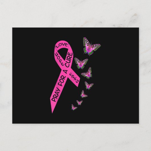 Breast Cancer Awareness Month Women Religious Butt ポストカード (正面)