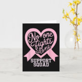 Breast Cancer Awareness Nobody Fight Alone Support カード (黄色い花)
