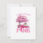 Breast Cancer Awareness October We Wear Pink With 招待状 (裏面)