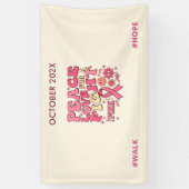 Breast Cancer Awareness / Paz Amor Lucha 横断幕 (縦)