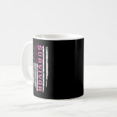 Breast Cancer Awareness Pink Ribbon Survivor Ameri コーヒーマグカップ (正面左)
