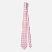 Breast Cancer Awareness Plaid Pink Ribbon ネクタイ (正面)