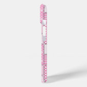 Breast Cancer Awareness Quilt Pattern Phone Case Case-Mate iPhoneケース (裏面 / 左)