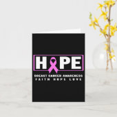 Breast Cancer Awareness Shirt - Hope Breast Cancer カード (黄色い花)